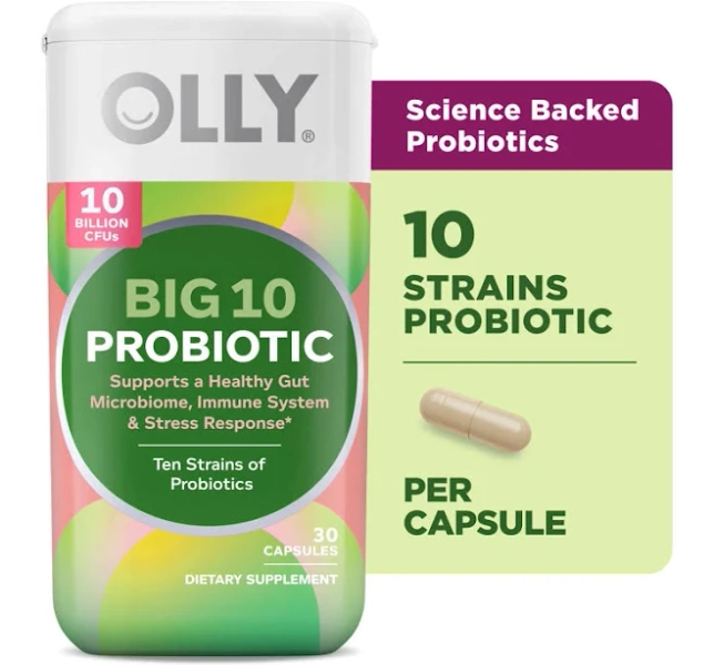 OLLY Big 10 Probiotic Capsules