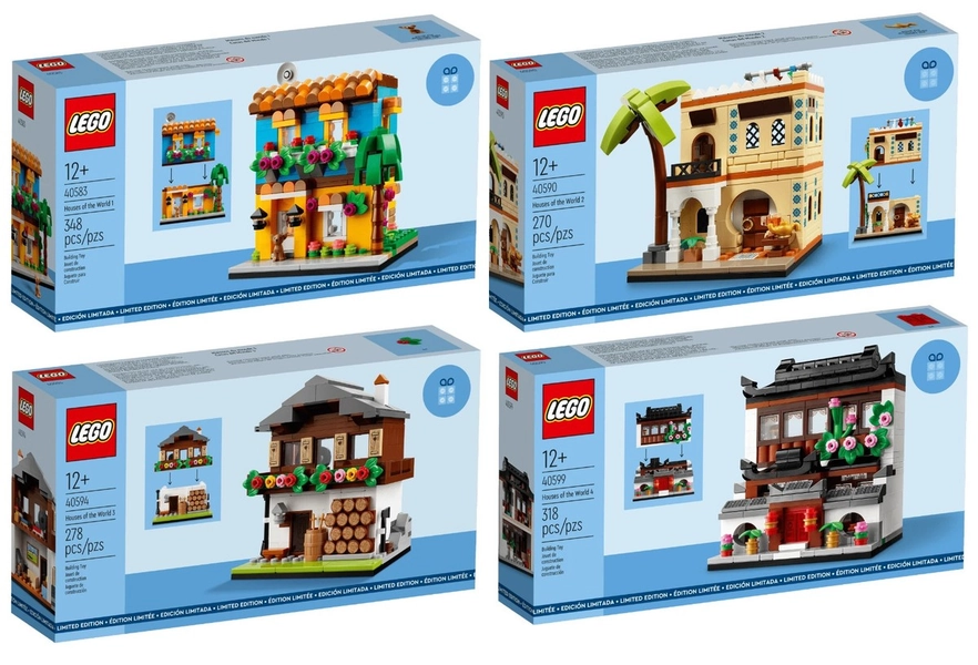 Lego Houses of the World 1 2 3 &amp; 4 Retired GWP New Sealed in Box You Pick!