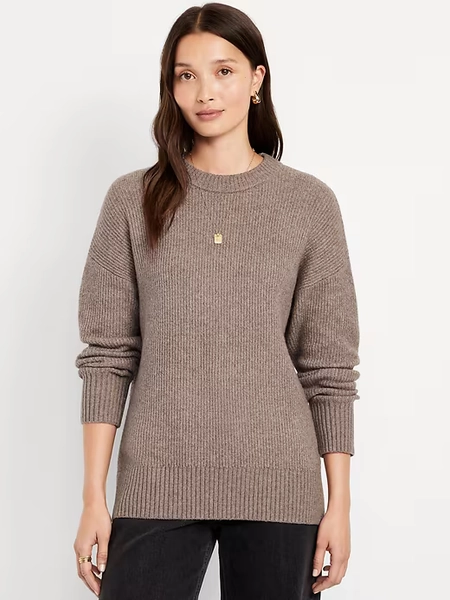 MARJORIE- SoSoft Crew-Neck Tunic Sweater