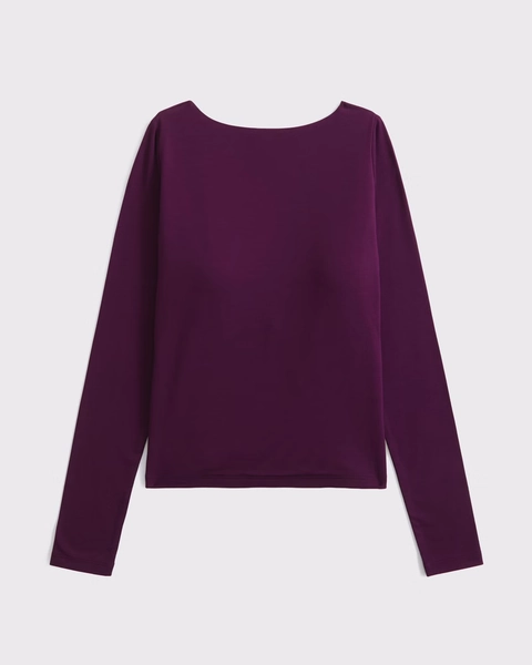 Bra-Free Cowl-Back Hardware Top