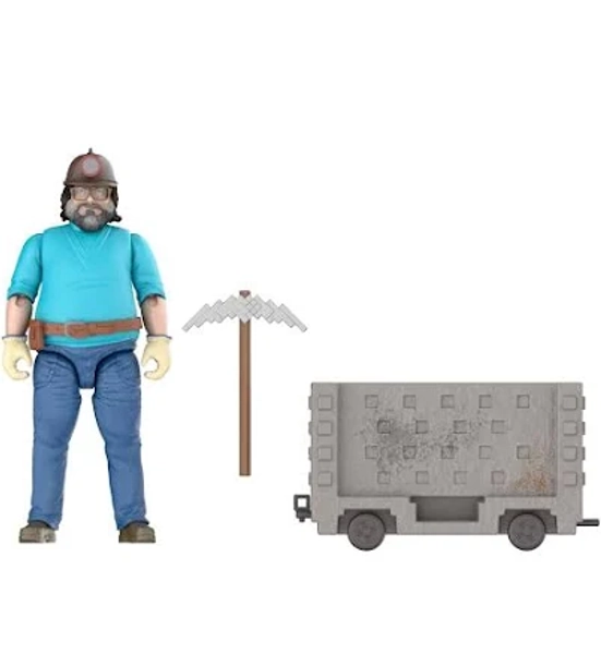 Minecraft Movie Steve and Minecart
