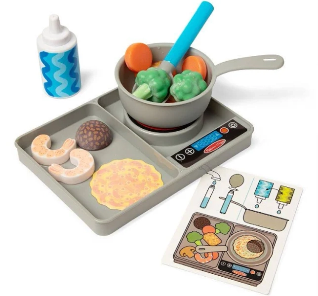 Melissa & Doug Simmer & Stir Stove Top Play Set
