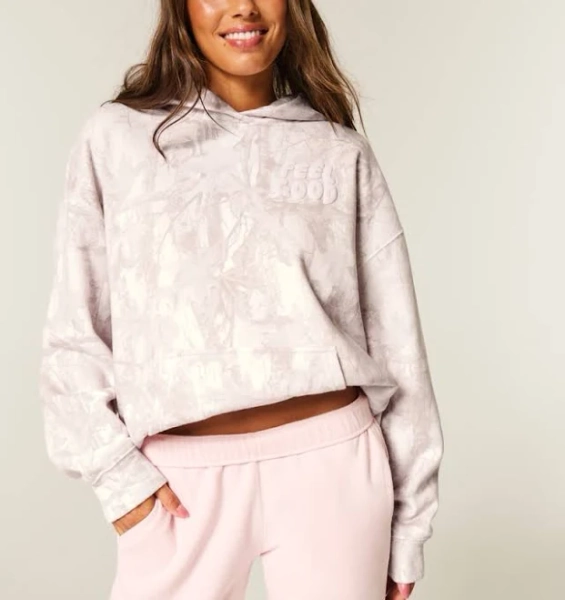 Hollister Women's Oversized Feel Good Graphic Hoodie