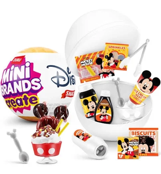 Mini Brands Create Disney Snacks Série 1 Capsule De Zuru Mini Objets De Collection Sous Licence