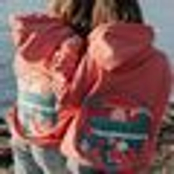 Coral Hibiscus Hoodie