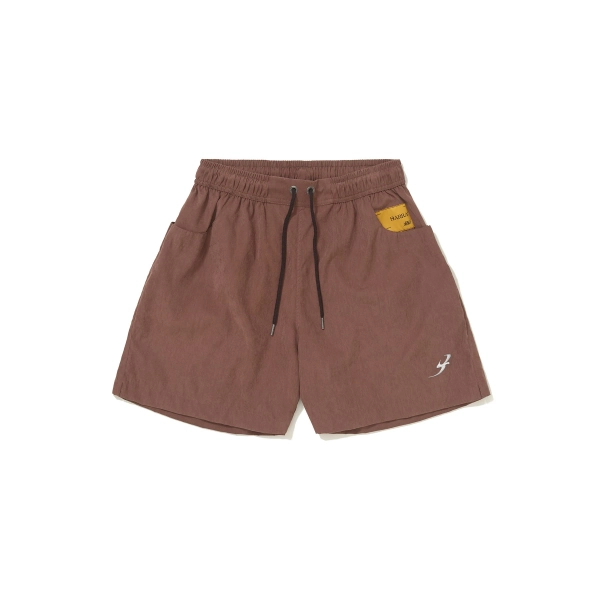 Short Bolso Duplo "B Garça" Marrom