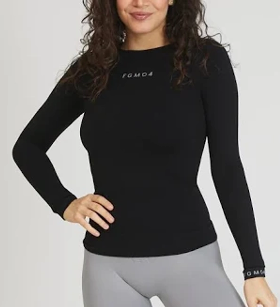 Maglia FGM04 Manica Lunga Sport Unisex Nero