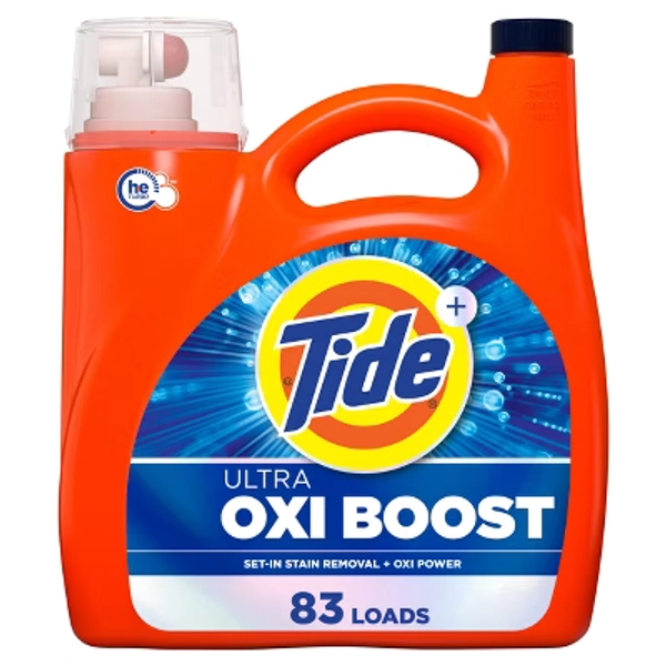 Tide Ultra Oxi Boost HE Deep Cleaning Concentrated Liquid  Laundry Detergent 83 Loads - 117 fl oz