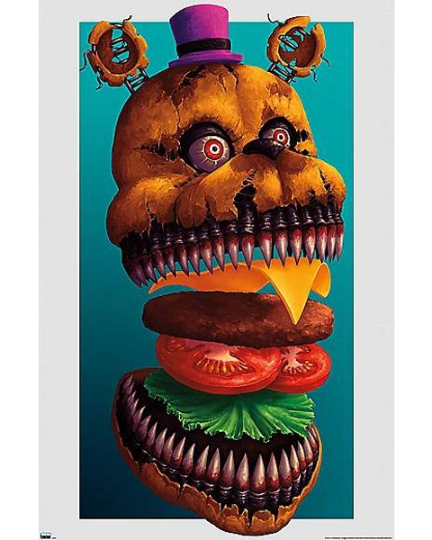Freddy Fazbear Burger Poster - Five Nights at Freddy's