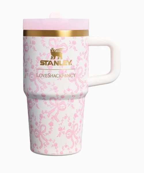 LoveShackFancy Women's Stanley 1913 Quencher Protour Flip Straw - Pink - Beach bags