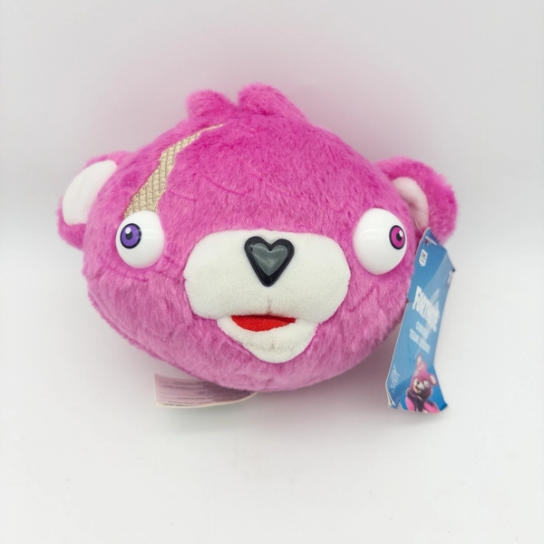 Fortnite Cuddle Team Leader Pink Bear Head Soft Plushies Toy Russ Jazwares 2018
