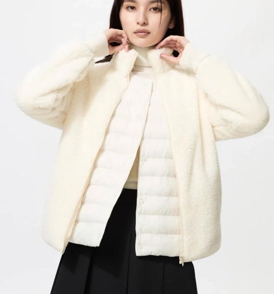UNIQLO Fluffy Yarn Fleece Full-Zip Jacket