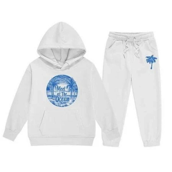 Girl's Retro Cartoon Graphic Long Sleeve Hoodie