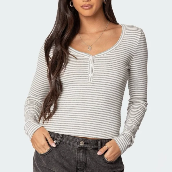 Edikted Women's Jocelyn Striped Top
