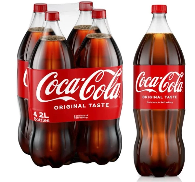 Coca-Cola 2 Liter Bottles (Pack of 4)
