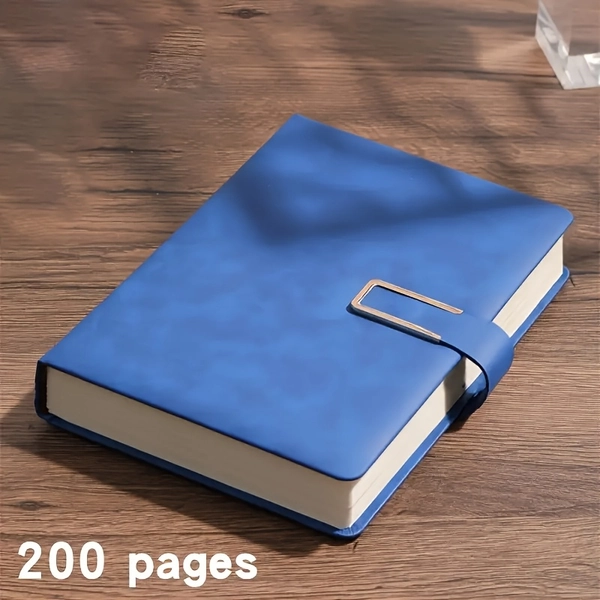 Vintage A5 * Notebook with Personalized Soft Cover And Bookmark - * Business Meetings And University Life