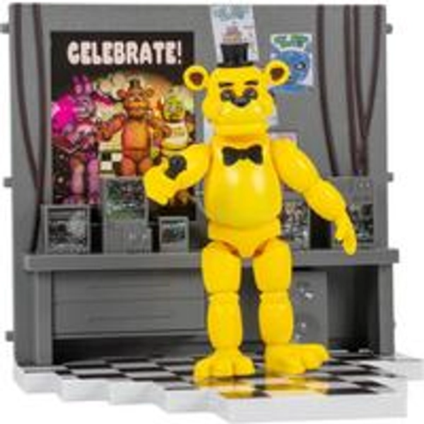 Five Nights at Freddy's Golden Freddy with Office 5-in Figure Set