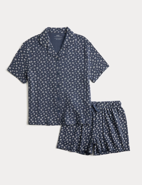 Cotton Rich Floral Short Pyjamas (6-16 Yrs)