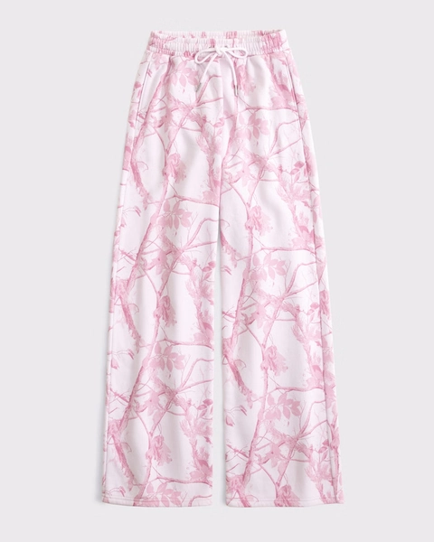 High Rise Sunday Wide Leg Sweatpant