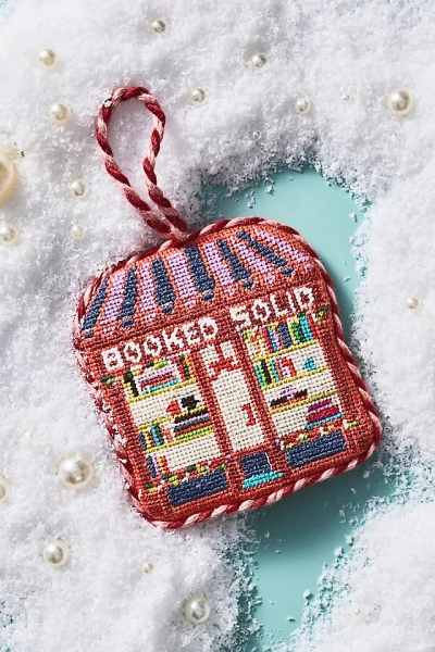 Furbish Holiday Scene Needlepoint Ornament