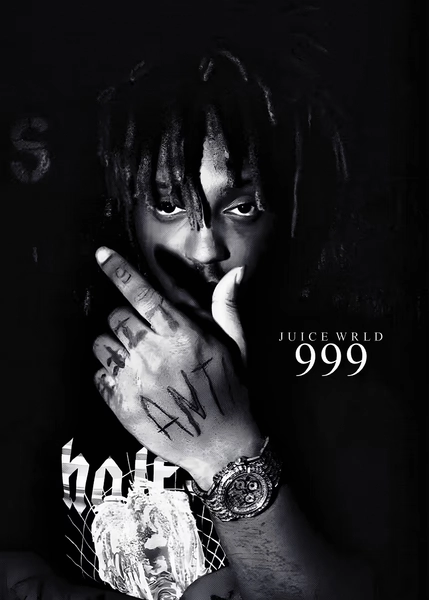 'Juice Wrld 999 ' Poster, picture, metal print, paint by Rose Art | Displate