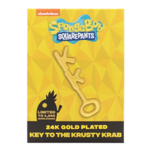 SpongeBob SquarePants: 24k Gold Plated Replica Krusty Krab Key