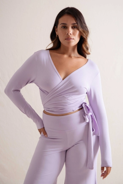 Agni Wrap Top Lilac