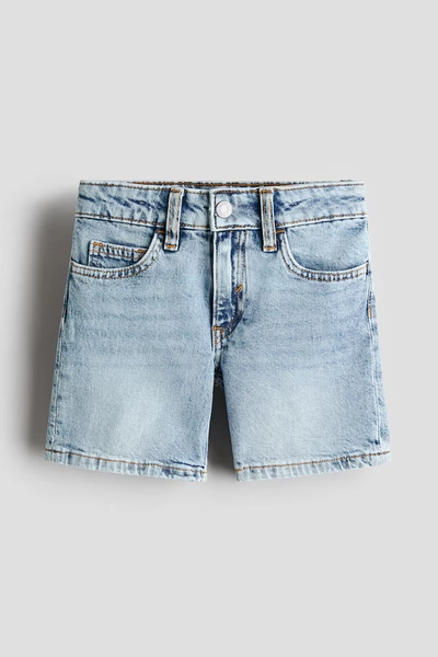 Denim Shorts - Pale denim blue