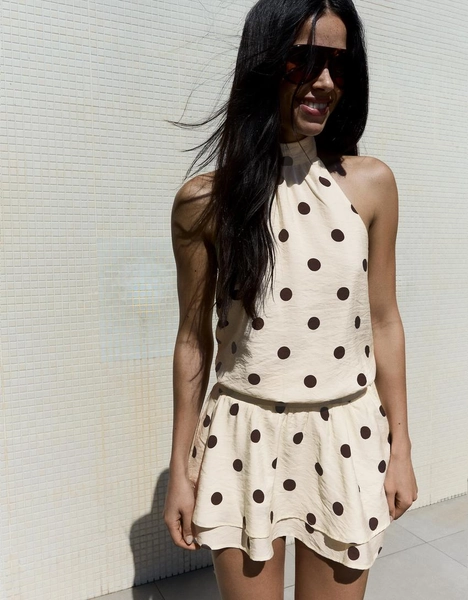 Mini halter neck dress