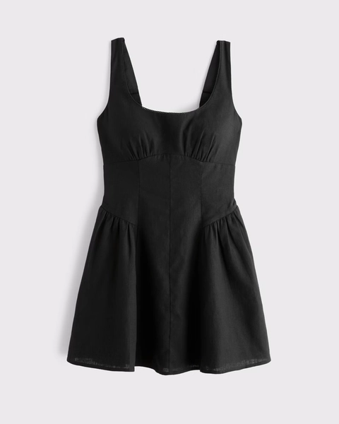 A&F Dylan Bra-Free Linen-Blend Mini Dress