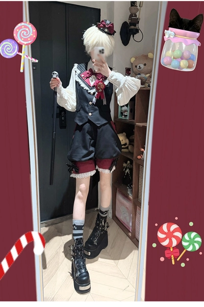 Castle Too ~Candy Shop~ Ouji Lolita Blouse and Short Pants