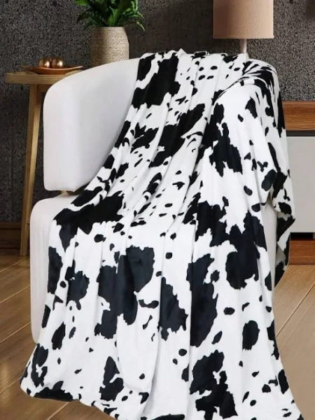 Cute Cow Print Throw Blanket