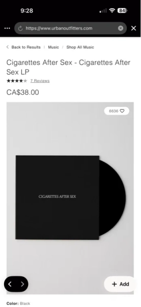 Cigarettes After Sex - Cigarettes After Sex LP
