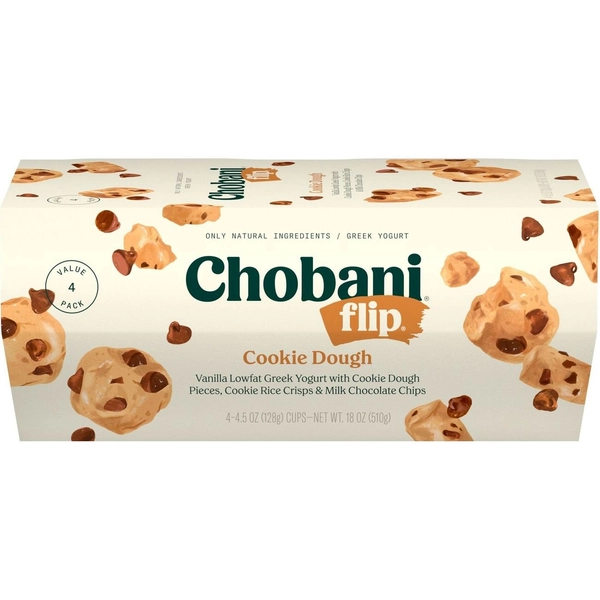 Chobani Flip Low-Fat Cookie Dough Greek Yogurt 