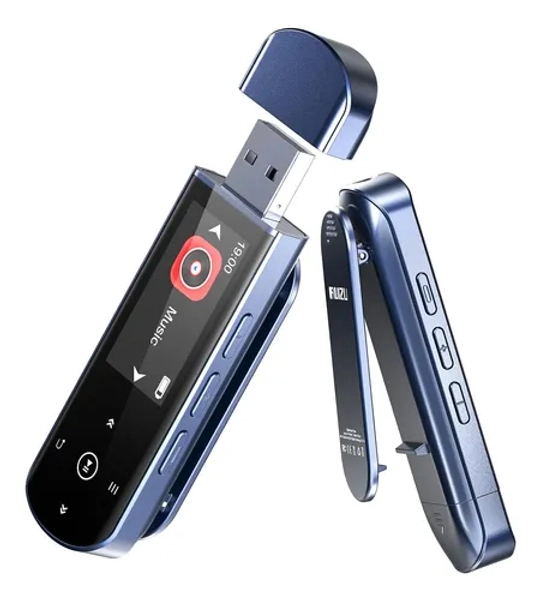 Reproductor Mp3 Ruizu, 64gb, Usb, Con Bt 5.3, Con Clip, Azul