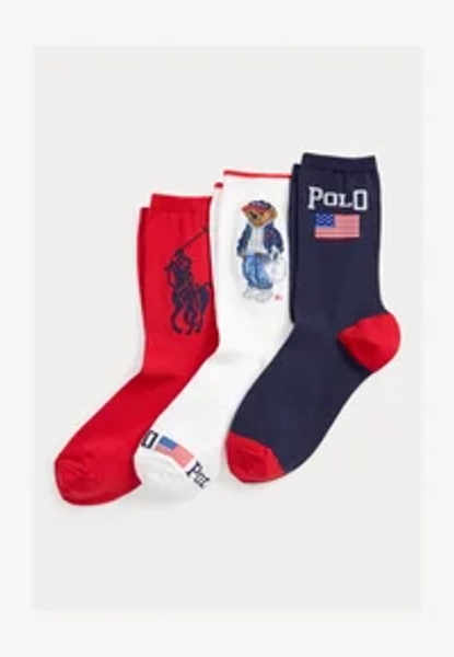 POLO BEAR & FLORAL CREW 3-SOCK GIFT SET - Calze - assorted