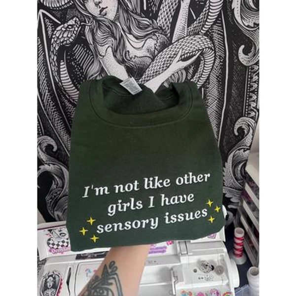 Embroidered Sensory Issues Sweatshirt - Neurodiversity, Autism, ADHD