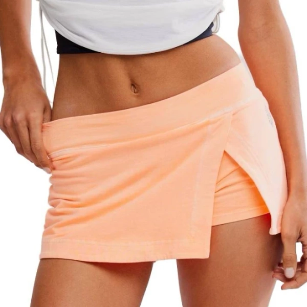 Free People Women's Hot Shot Mini Skort in Pastel Peach size Medium | Sun & Ski Sports