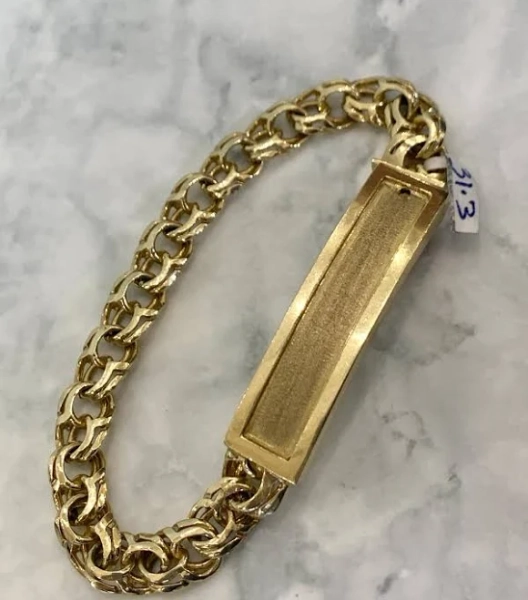 10K Gold Chino Heavy Bracelet