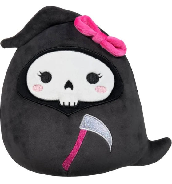 Squishmallows Official Jane The Black Grim Reaper Plush Toy