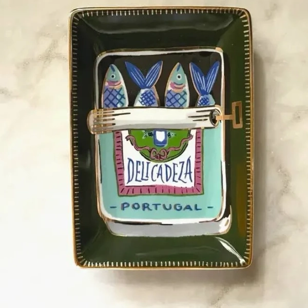 Idlewild Porcelain Trinket Dish