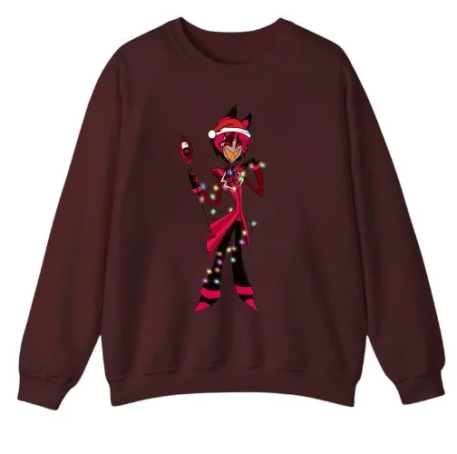 Alastor vs Vox Shirt, Hazbin Hotel Sweatshirt, TV Show Merch, Christmas Sweatshirt, Gift For Fans