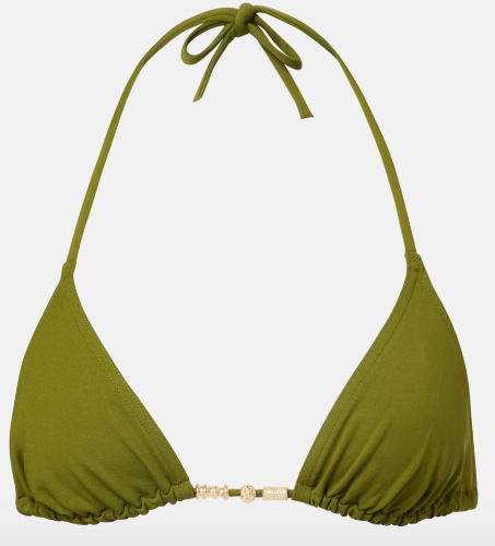 Green triangle bikini