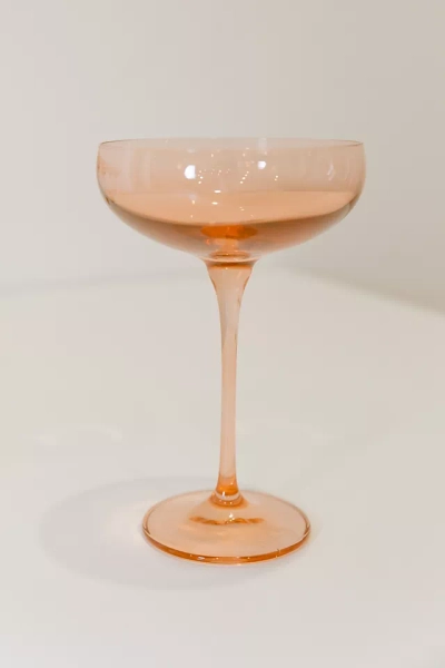 Estelle Colored Glass Champagne Coupes (Set of 6)