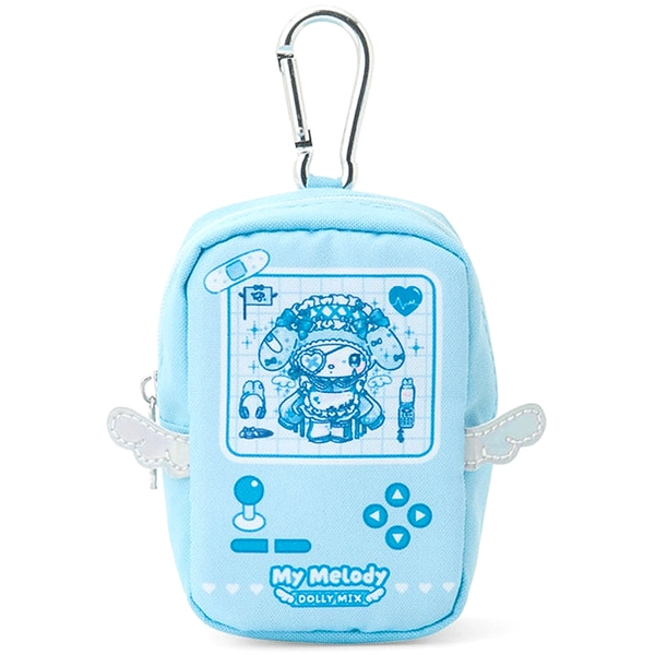 My Melody Blue Angel Dolly Mix Small Zipped Pouch with Carabiner Clip