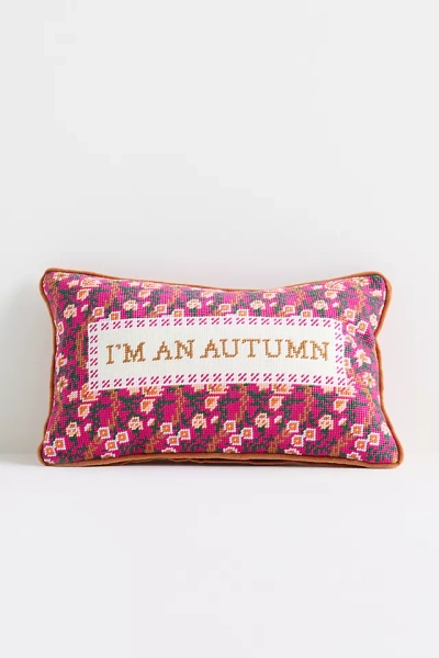 Furbish Studio Holiday Needlepoint Pillow
