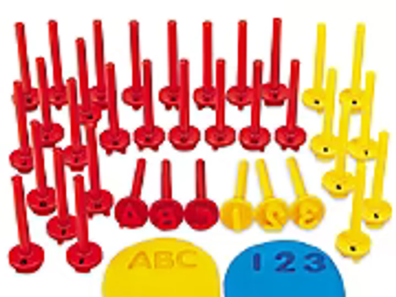 Uppercase Alphabet&nbsp;& Number Dough Stampers