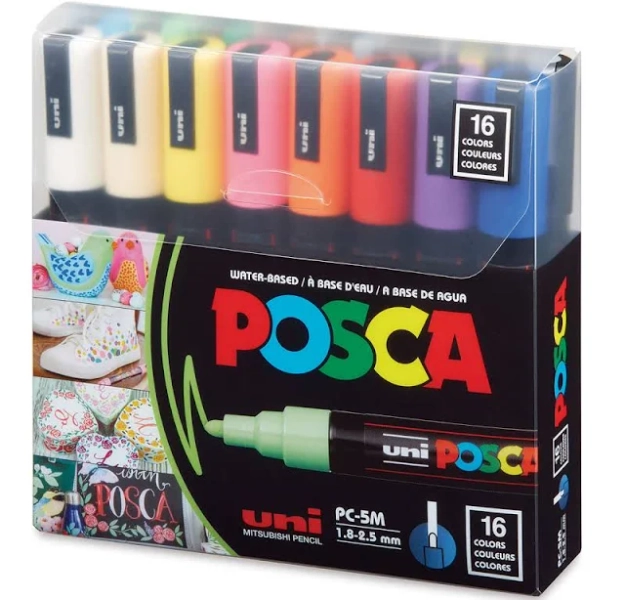 Posca PC-5M Paint Marker Set