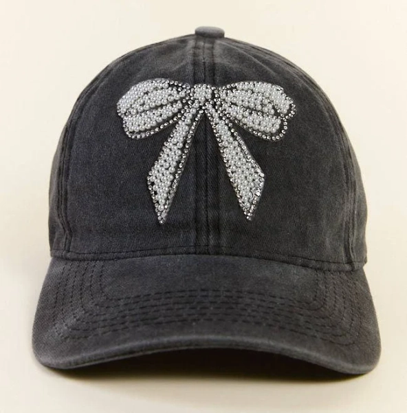 Pink Lily Pearl Bow Hat