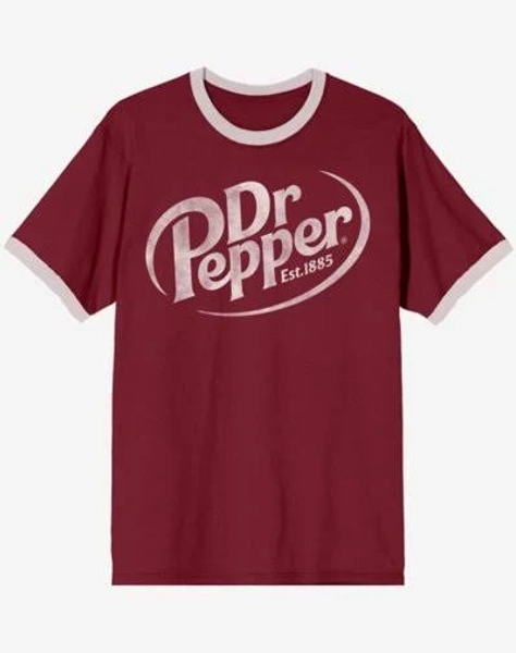 Dr. Pepper Men's Logo Crew Neck Short Sleeve Tee
